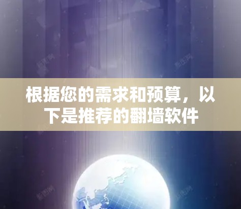根据您的需求和预算,以下是推荐的翻墙软件