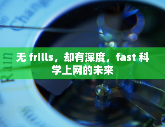 无 frills，却有深度，fast 科学上网的未来