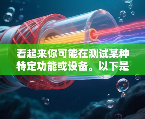 看起来你可能在测试某种特定功能或设备。以下是一些可能的解释和建议