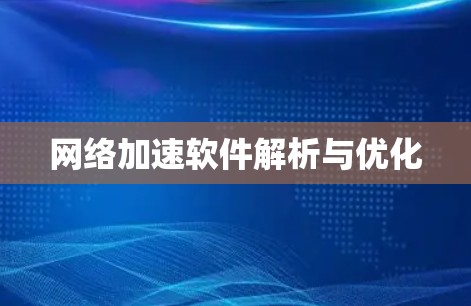 网络加速软件解析与优化