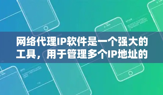网络代理IP软件是一个强大的工具，用于管理多个IP地址的网络环境，提供了多种功能以确保网络的安全、高效和稳定。以下是对该软件的详细介绍